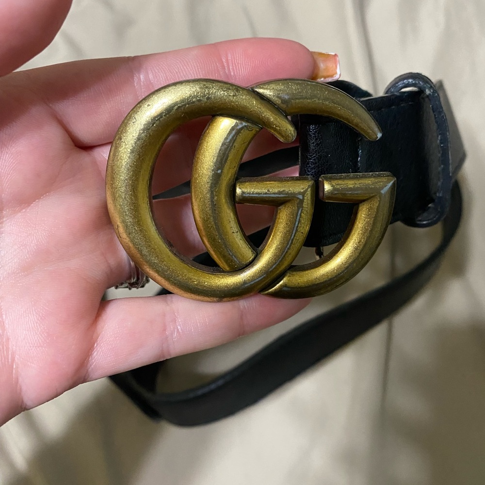 Gucci Black Belt authentic